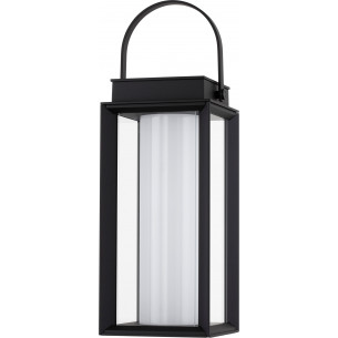 Unus LED black solar garden table lamp