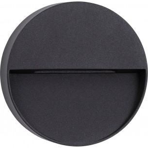 Cover LED 12cm anthracite round outdoor wall lamp