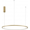 Cirkel LED 80cm brushed gold modern round pendant lamp