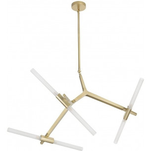 Designer Sticks VI gold adjustable semi flush ceiling light Step Into Design