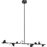 Lampa wisząca podłużna designerska Cone 130cm LED czarna Step Into Design