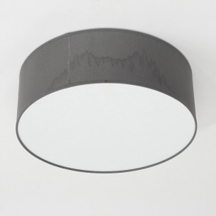 [OUTLET] Rondo 38 Grey Round Ceiling lamp with Lampshade 2