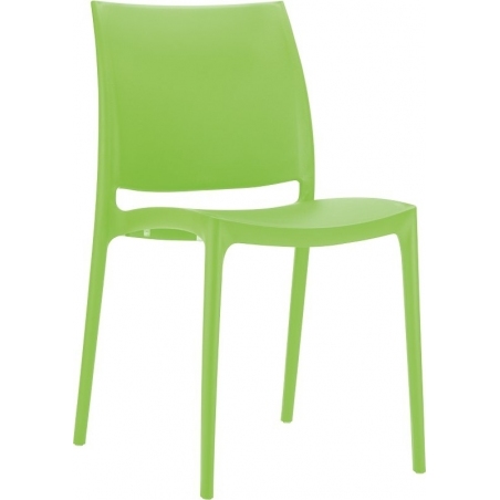 Stylowe Krzesło plastikowe Maya Zielone Siesta do salonu i jadalni.