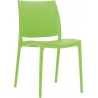 Stylowe Krzesło plastikowe Maya Zielone Siesta do salonu i jadalni.