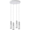 [OUTLET]Elit 30 White&amp;Silver Modern pendant Tube Lamp 