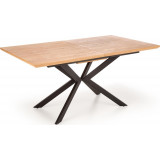 Legarto 160x90cm oak natural&black loft extendable table Halmar Legarto 160x90cm oak natural&black loft extendable table Halmar