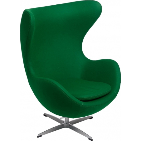 Designerski Fotel tapicerowany Jajo Chair Cashmere Morski D2.Design do salonu i sypialni.