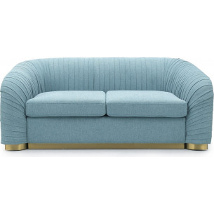 Melva II 180cm blue glamour upholstered sofa Signal