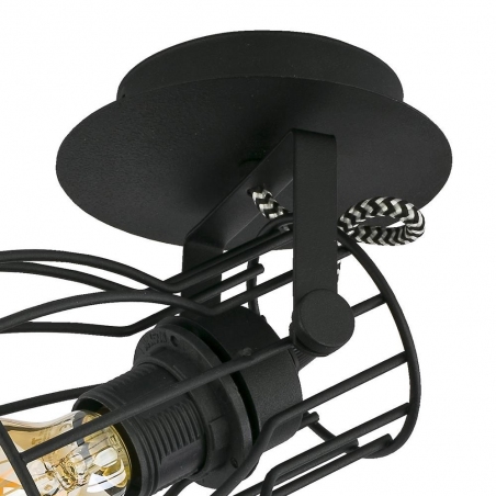 Alano 28 black wire wall lamp TK Lighting