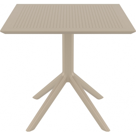 Kwadratowy Stół kwadratowy na jednej nodze Sky 80x80 Beżowy Siesta do jadalni, salonu i kuchni.