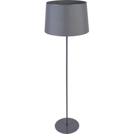 Stylowa Lampa podłogowa z abażurem Maja 45 Szara TK Lighting do salonu i sypialni.