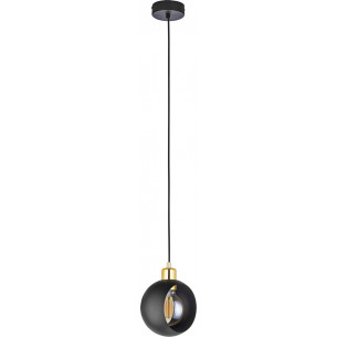 Stylowa Lampa wisząca Cyklop 17 Czarna TK Lighting nad wyspę do kuchni.