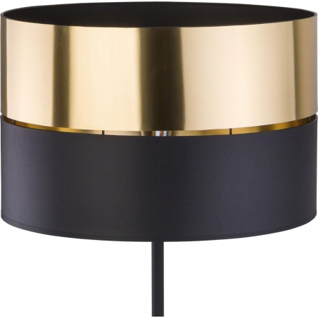 Hilton gold&black floor lamp with shade TK Lighting