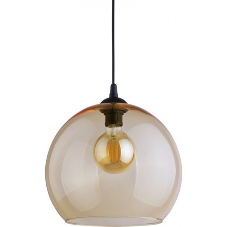 Lampa wisząca szklana kula Cubus 30 Bursztynowa TK Lighting