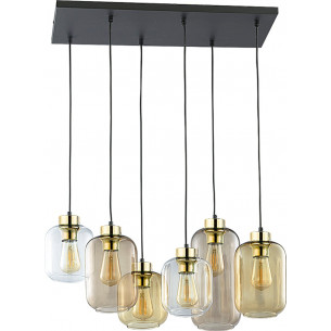 Marco Brown VI multicolour glass pendant lamp TK Lighting