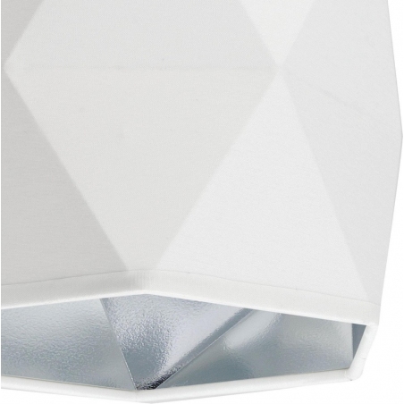 Kinkiet geometryczny z abażurem Siro biało-srebrny Tk Lighting
