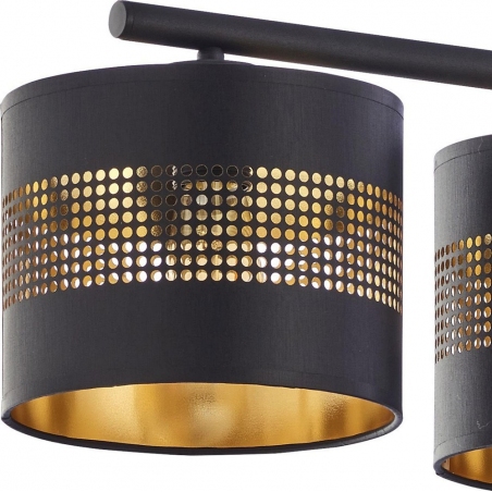 Tago 95 black&gold mesh pendant lamp with shades Tk Lighting