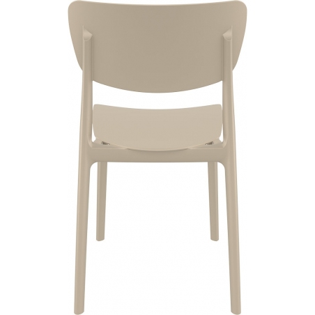 Monna beige polypropylene chair Siesta