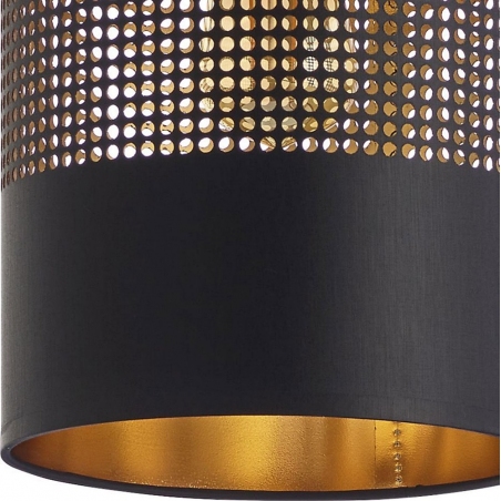 Bogart black&gold mesh pendant lamp with 3 lights Tk Lighting