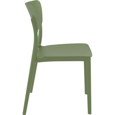 Monna olive polypropylene chair Siesta