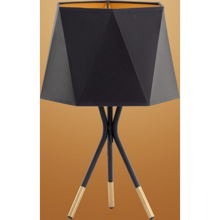 Lampa stołowa trójnóg z abażurem Ivo czarna TK Lighting