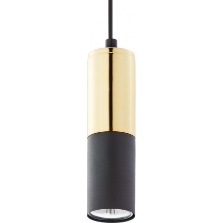 Lampa wisząca tuba Elit Black 5 czarno-złota TK Lighting