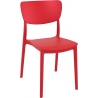 Stylowe Krzesło z tworzywa Monna Czerwone Siesta do restauracji i kawiarni.