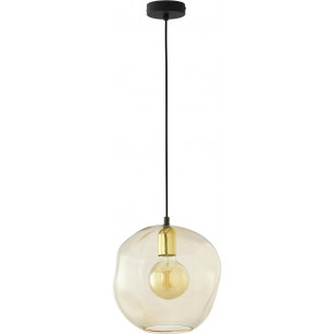 Sol 25 amber glass ball pendant lamp TK Lighting