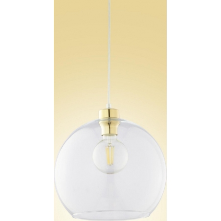 Cubus 30 transparent&gold glass ball pendant lamp TK Lighting