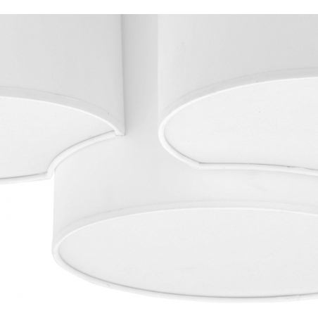 Mona white triple ceiling lamp with shades TK Lighting