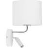 Richi LED white wall lamp with reading lamp and shade TK Lighting