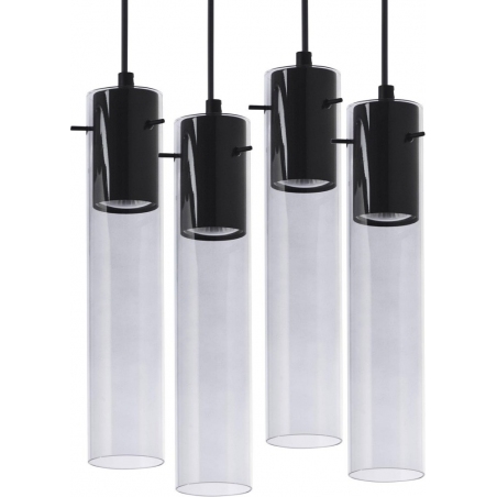 Look IV graphite glass tubes pendant lamp TK Lighting