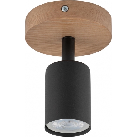 Top Wood black&wood scandinavian single ceiling spotlight TK Lighting