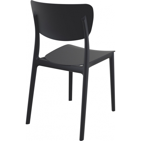 Stylowe Krzesło z tworzywa Monna Czarne Siesta do restauracji i kawiarni.