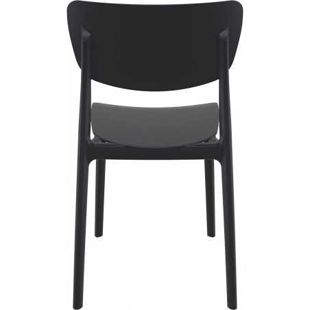 Stylowe Krzesło z tworzywa Monna Czarne Siesta do restauracji i kawiarni.