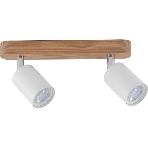 Top Wood white&wood scandinavian double ceiling spotlight TK Lighting