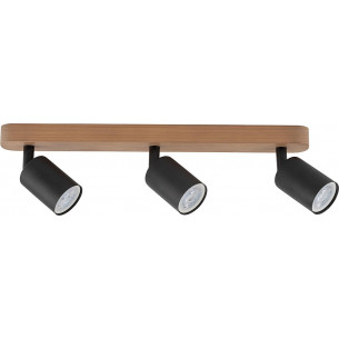 Top Wood black&wood scandinavian triple ceiling spotlight TK Lighting