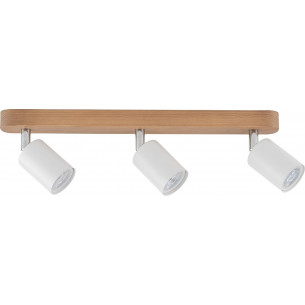 Top Wood white&wood scandinavian triple ceiling spotlight TK Lighting