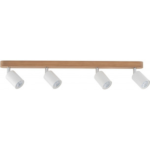 Top Wood white&wood scandinavian ceiling spotlight with 4 lights TK Lighting