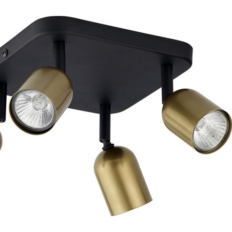 Top IV black&gold ceiling spotlight TK Lighting