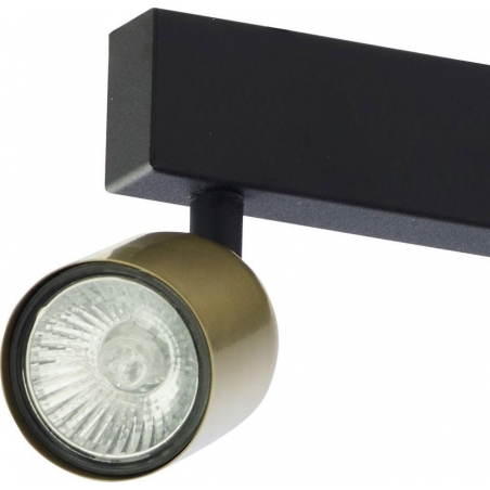 Reflektor sufitowy Top Straight IV czarno-złoty TK Lighting