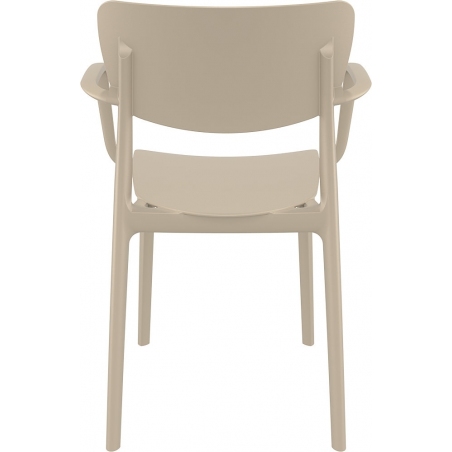 Lisa beige chair with armrests Siesta