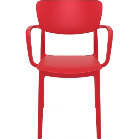 Lisa red chair with armrests Siesta