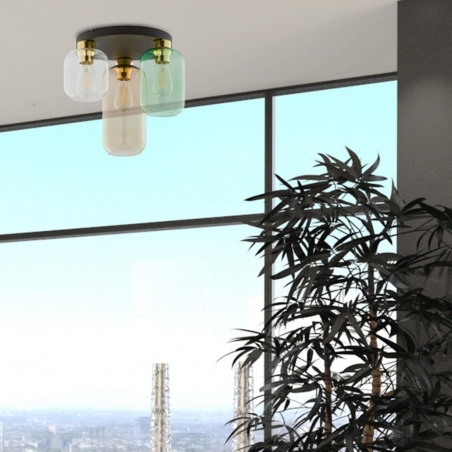 Plafon szklany potrójny Marco Green 44 multikolor TK Lighting