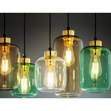 Marco Green VI multicolour glass pendant lamp TK Lighting
