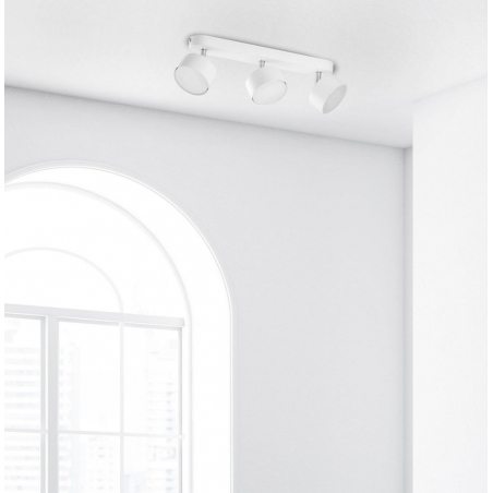Clark III LED white modern ceiling spotlight TK Lighting
