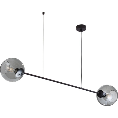Libra II graphite glass balls semi flush ceiling light TK Lighting