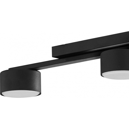 Dallas LED black modern ceiling lamp with 3 lights TK Lighting
