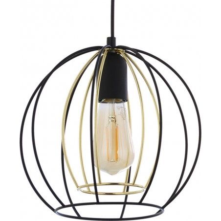 Jaula black&gold wire balls pendant lamp with 3 lights TK Lighting