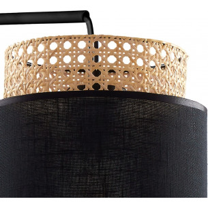 Boho black rattan pendant wall lamp TK Lighting 2
